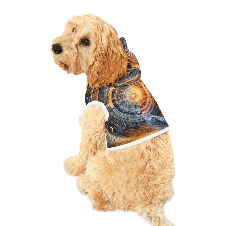 Cosmic Vortex Harmony - Pet Hoodie - Pets - g(0D·IO) - XXS - Black Rib -