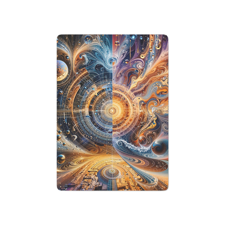 Cosmic Vortex Harmony - Poker Cards - Paper products - g(0D·IO) - 2.47" x 3.47" - White - Semi Glossy