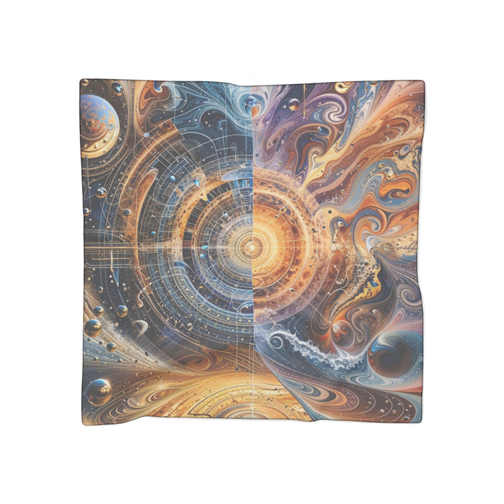 Cosmic Vortex Harmony - Poly Scarf - Accessories - g(0D·IO) - Poly chiffon - 50" × 50" -