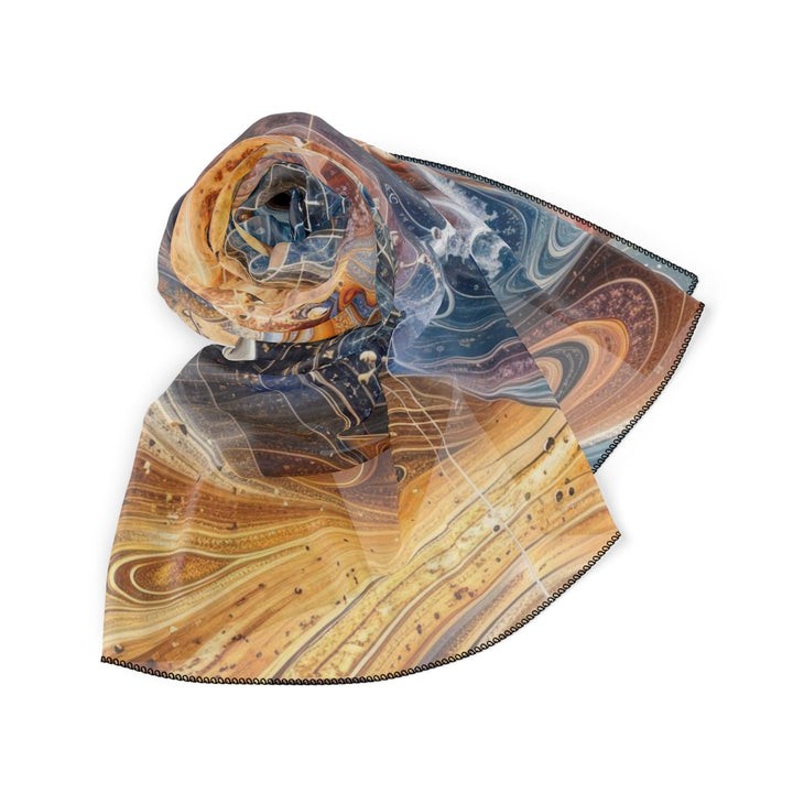 Cosmic Vortex Harmony - Poly Scarf - Accessories - g(0D·IO) - Poly chiffon - 50" × 50" -