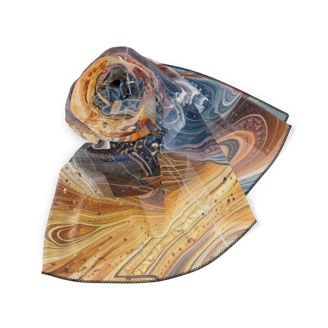 Cosmic Vortex Harmony - Poly Scarf - Accessories - g(0D·IO) - Poly chiffon - 50" × 50" -