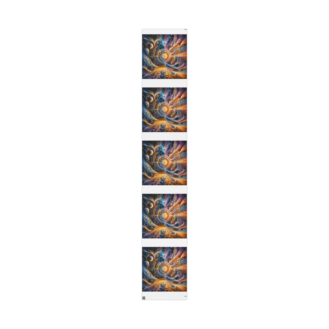 Cosmic Vortex Harmony - Wrapping Paper - Home Decor - g(0D·IO) - 30" x 180" - Matte -