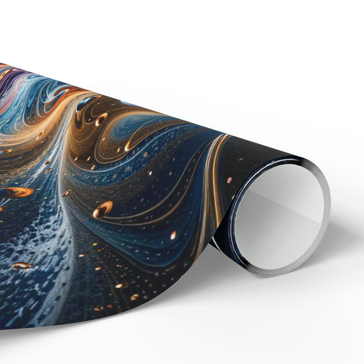 Cosmic Vortex Harmony - Wrapping Paper - Home Decor - g(0D·IO) - 30'' x 72'' - Matte -