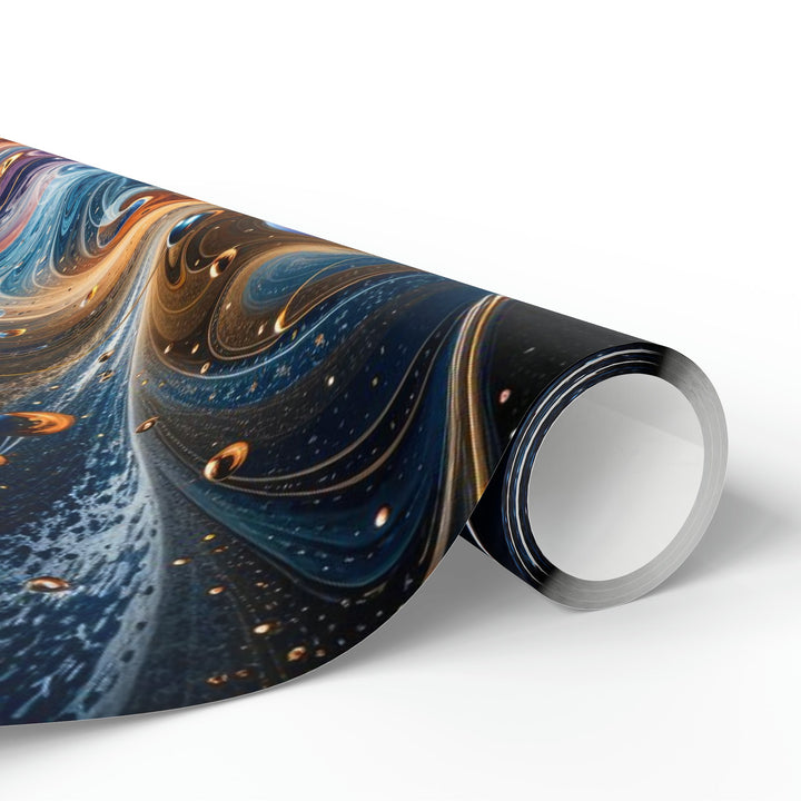 Cosmic Vortex Harmony - Wrapping Paper - Home Decor - g(0D·IO) - 30'' x 72'' - Matte -