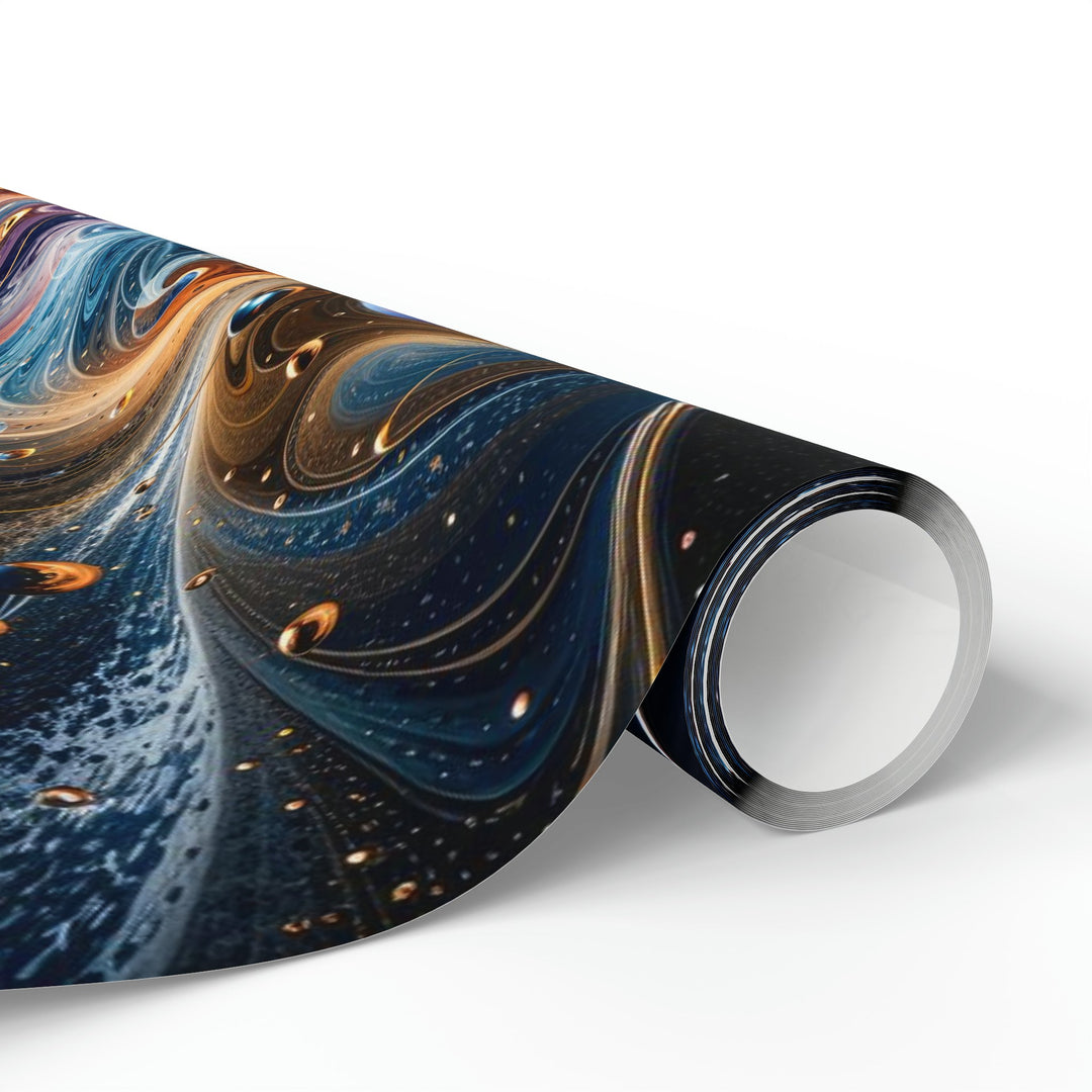 Cosmic Vortex Harmony - Wrapping Paper - Home Decor - g(0D·IO) - 30'' x 72'' - Matte -