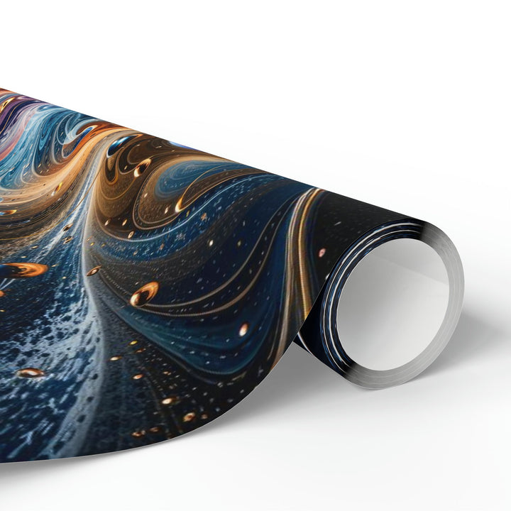 Cosmic Vortex Harmony - Wrapping Paper - Home Decor - g(0D·IO) - 30'' x 72'' - Matte -
