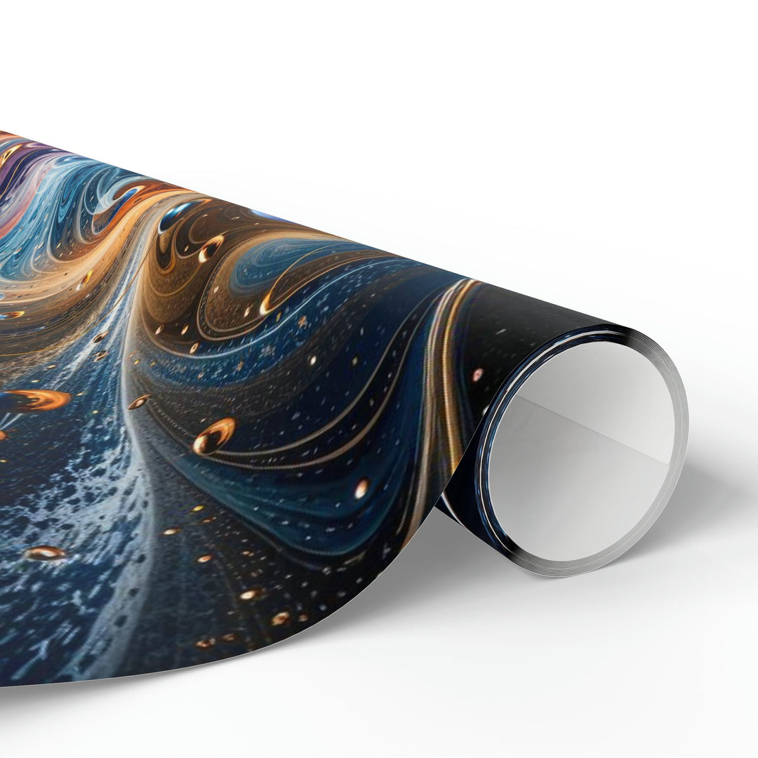 Cosmic Vortex Harmony - Wrapping Paper - Home Decor - g(0D·IO) - 30'' x 72'' - Matte -