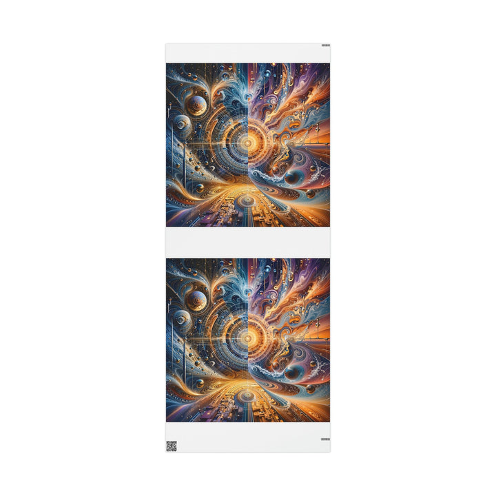 Cosmic Vortex Harmony - Wrapping Paper - Home Decor - g(0D·IO) - 30'' x 72'' - Matte -