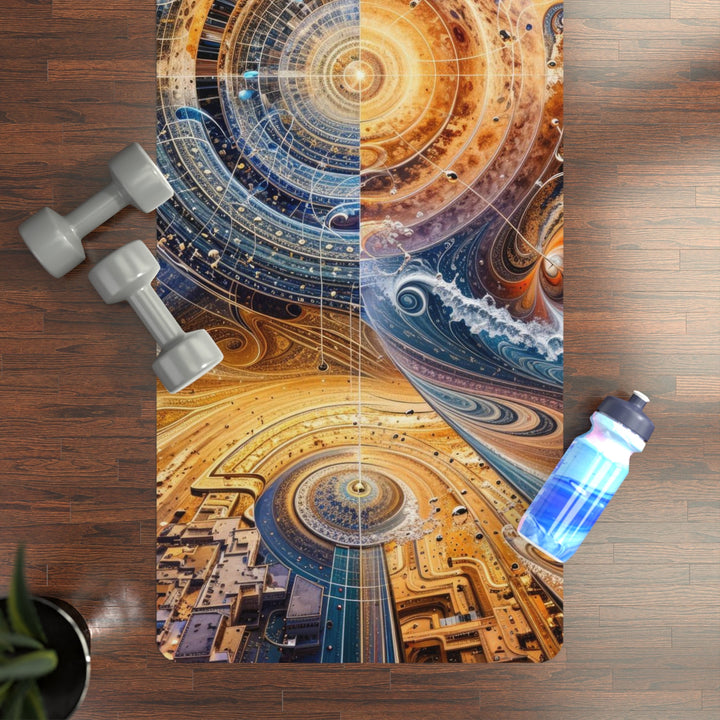 Cosmic Vortex Harmony - Yoga Mat - Home Decor - g(0D·IO) - 24” x 68” - -