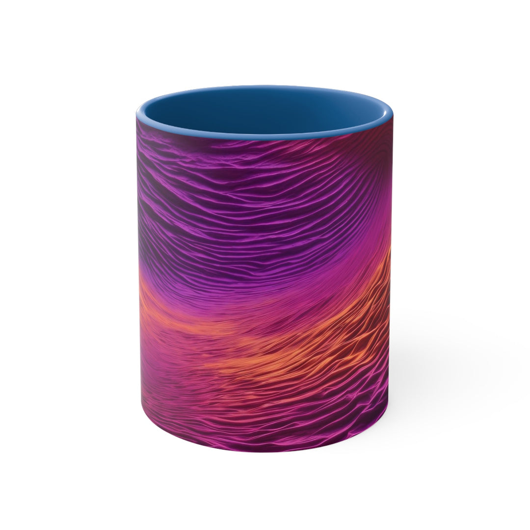 Crimson Waves Twilight - Accent Coffee Mug - Mug - g(0D·IO) - Blue - 11oz -