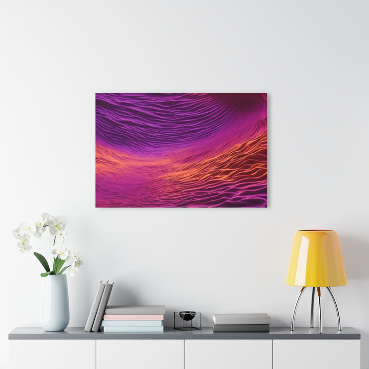 Crimson Waves Twilight - Acrylic Prints (French Cleat Hanging) - Home Decor - g(0D·IO) - 24" x 36" (Vertical) - 0.25'' -