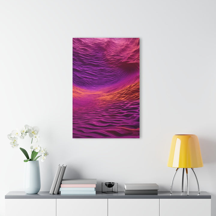 Crimson Waves Twilight - Acrylic Prints (French Cleat Hanging) - Home Decor - g(0D·IO) - 24" x 36" (Vertical) - 0.25'' -