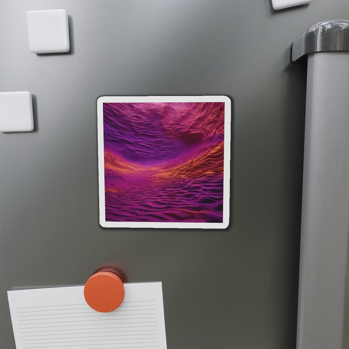 Crimson Waves Twilight - Die-cut Magnet - Home Decor - g(0D·IO) - 6 × 6" - Die-Cut - 1 pc