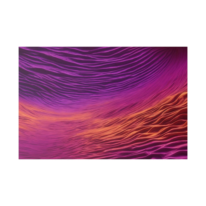 Crimson Waves Twilight - Matte Canvas - Canvas - g(0D·IO) - 48″ x 32″ (Horizontal) - 0.75'' -