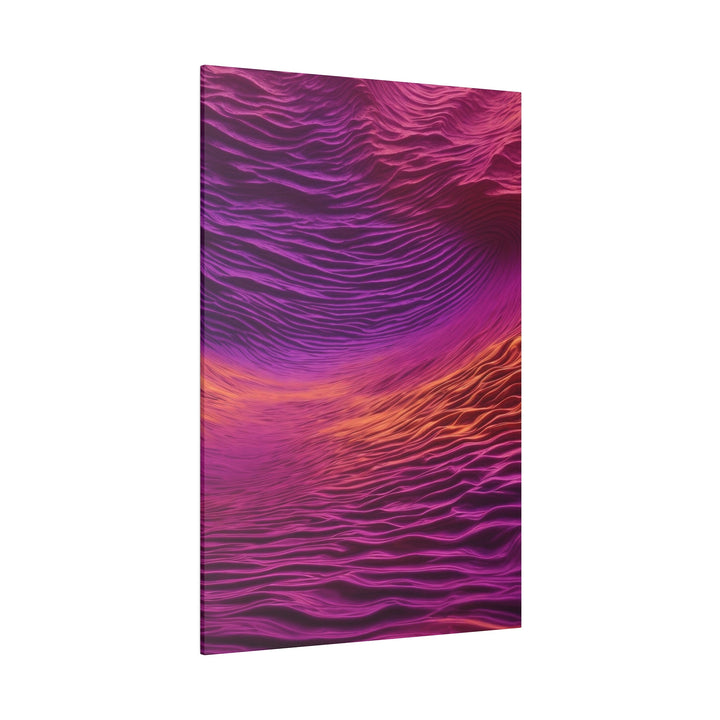 Crimson Waves Twilight - Matte Canvas - Canvas - g(0D·IO) - 32" x 32" (Square) - 0.75'' -