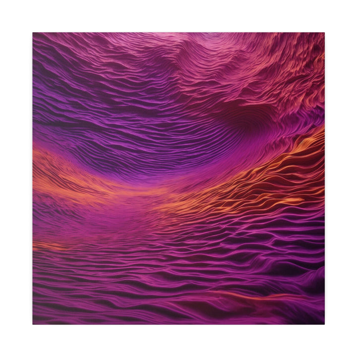 Crimson Waves Twilight - Matte Canvas - Canvas - g(0D·IO) - 32" x 32" (Square) - 0.75'' -