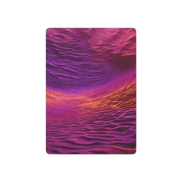 Crimson Waves Twilight - Poker Cards - Paper products - g(0D·IO) - 2.47" x 3.47" - White - Semi Glossy