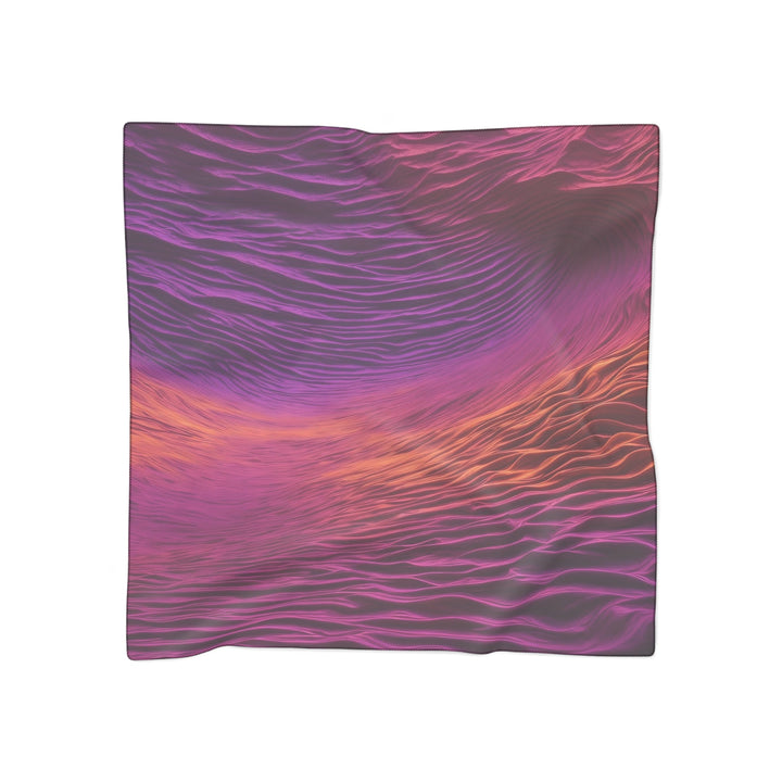 Crimson Waves Twilight - Poly Scarf - Accessories - g(0D·IO) - Poly chiffon - 50" × 50" -