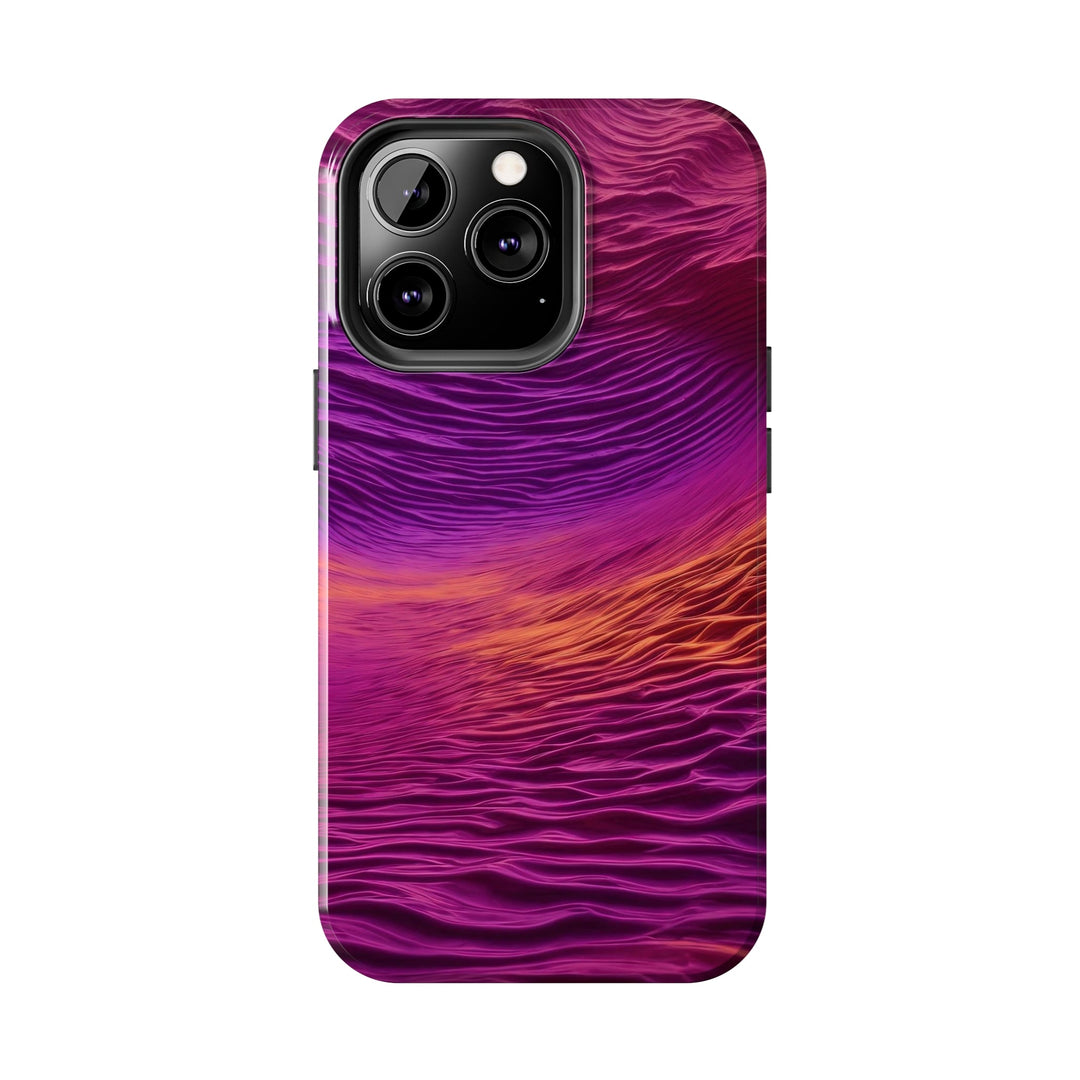 Crimson Waves Twilight - Tough Phone Case - Phone Case - g(0D·IO) - iPhone 13 Mini - -