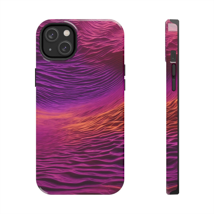 Crimson Waves Twilight - Tough Phone Case - Phone Case - g(0D·IO) - iPhone 14 Plus - -