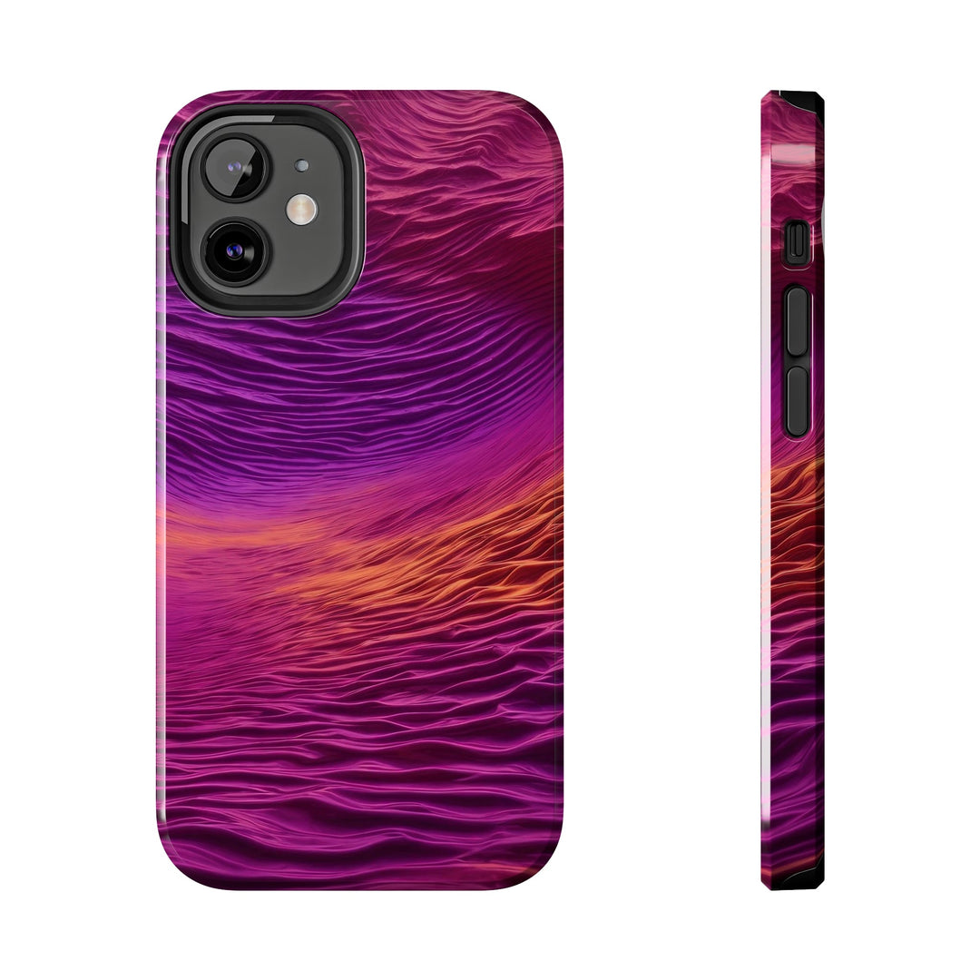 Crimson Waves Twilight - Tough Phone Case - Phone Case - g(0D·IO) - iPhone 12 Mini - -