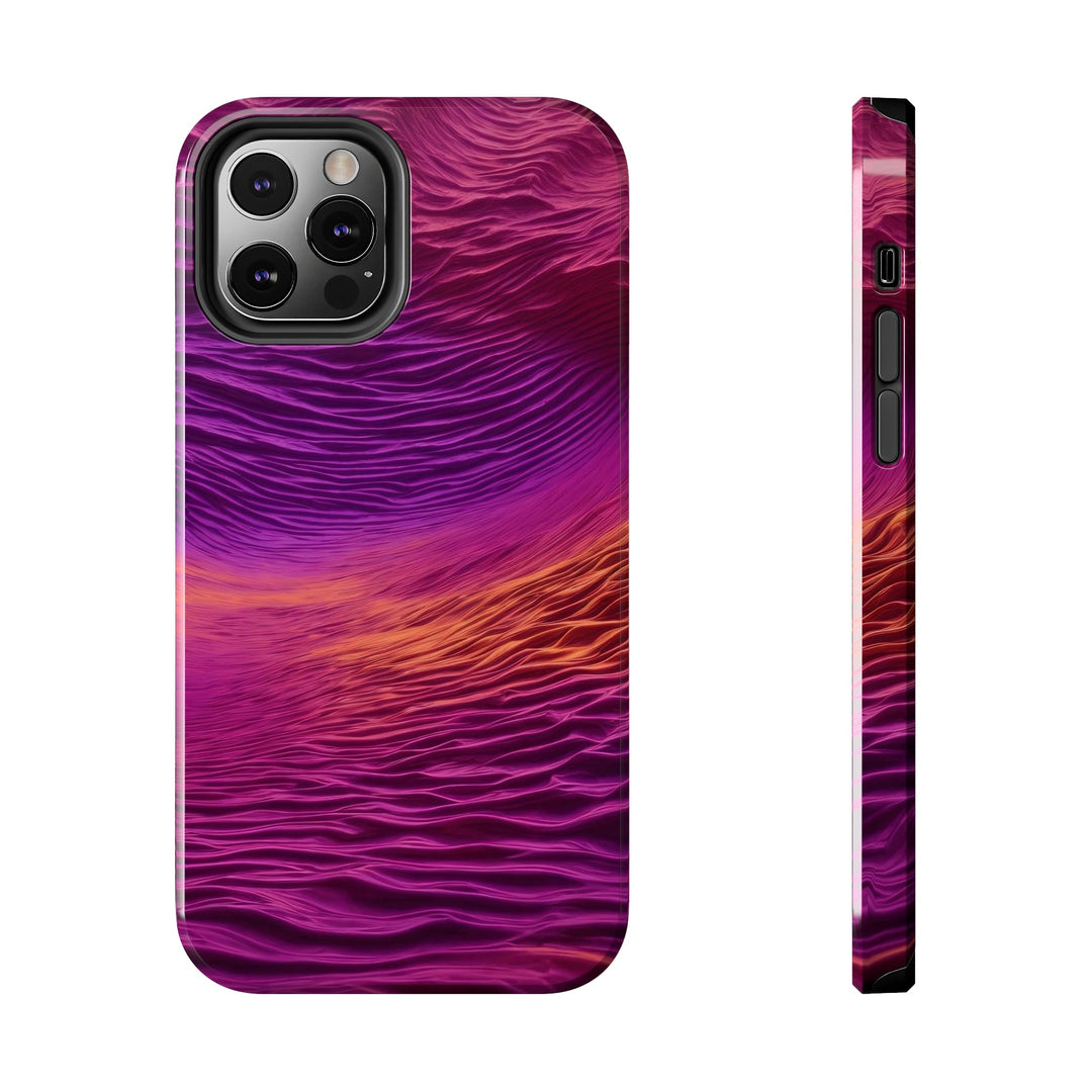 Crimson Waves Twilight - Tough Phone Case - Phone Case - g(0D·IO) - iPhone 12 Pro - -