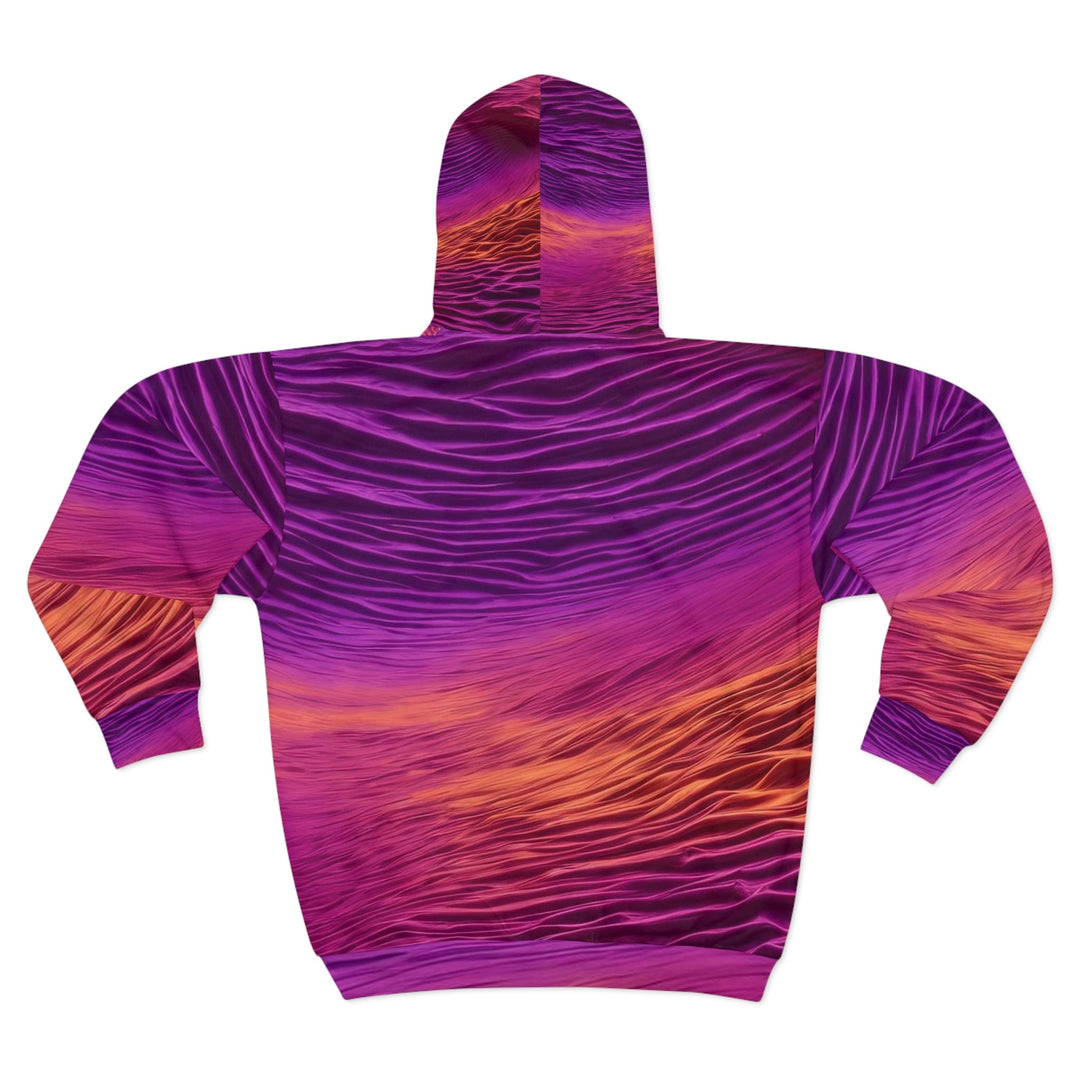 Crimson Waves Twilight - Unisex Zip Hoodie - All Over Prints - g(0D·IO) - XS - -