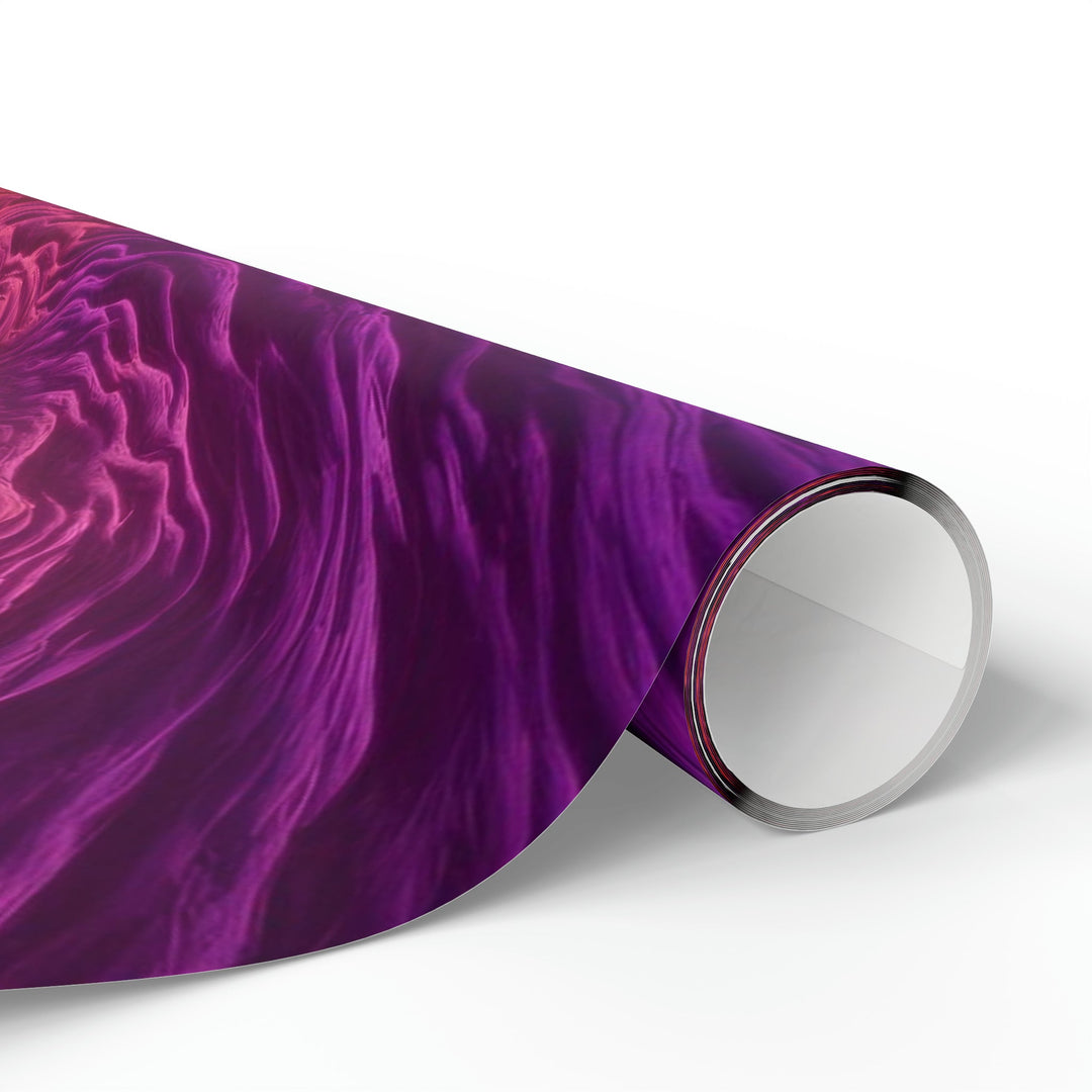 Crimson Waves Twilight - Wrapping Paper - Home Decor - g(0D·IO) - 30'' x 72'' - Matte -