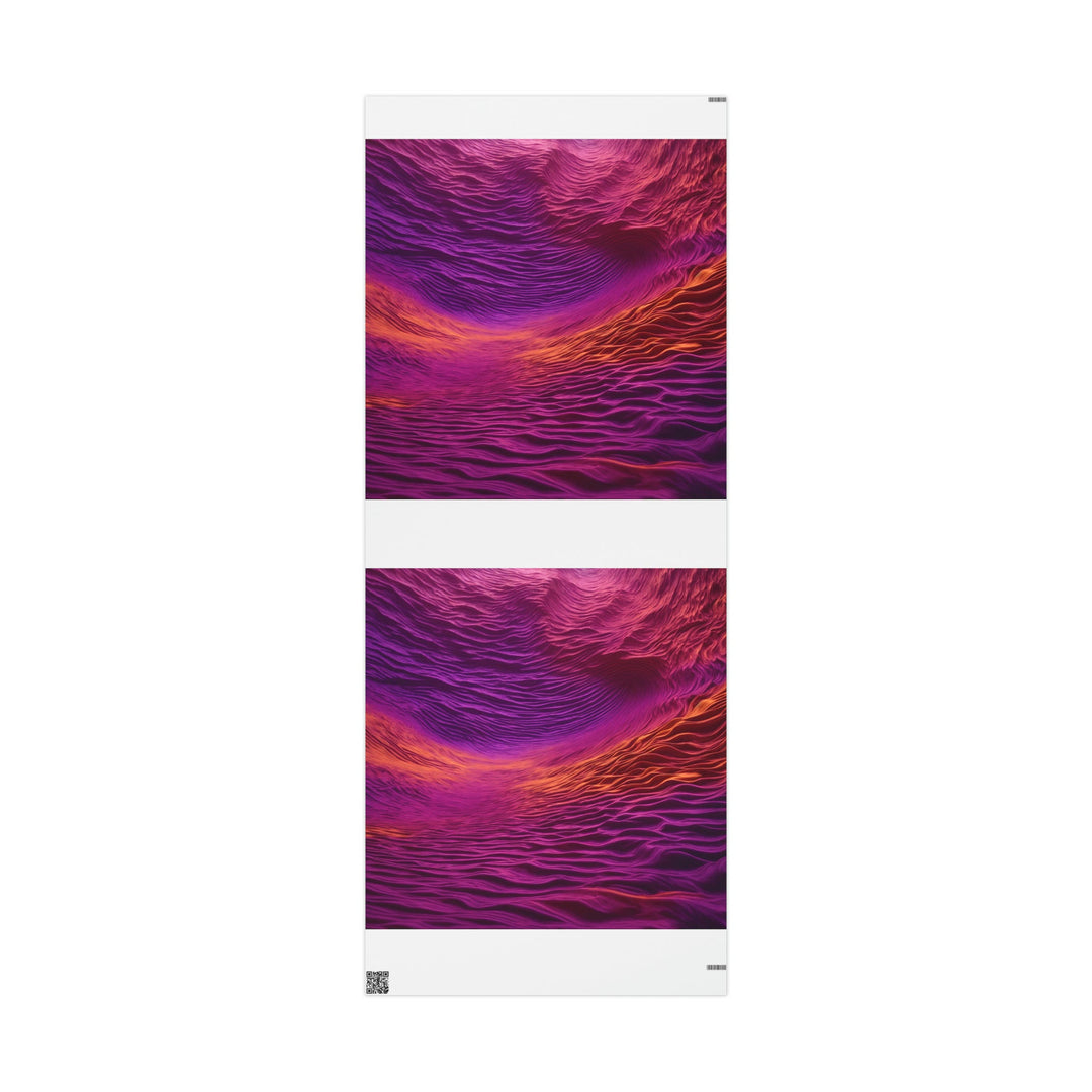 Crimson Waves Twilight - Wrapping Paper - Home Decor - g(0D·IO) - 30'' x 72'' - Matte -