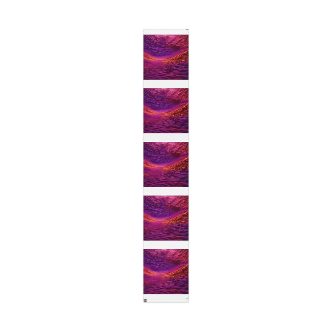 Crimson Waves Twilight - Wrapping Paper - Home Decor - g(0D·IO) - 30" x 180" - Matte -
