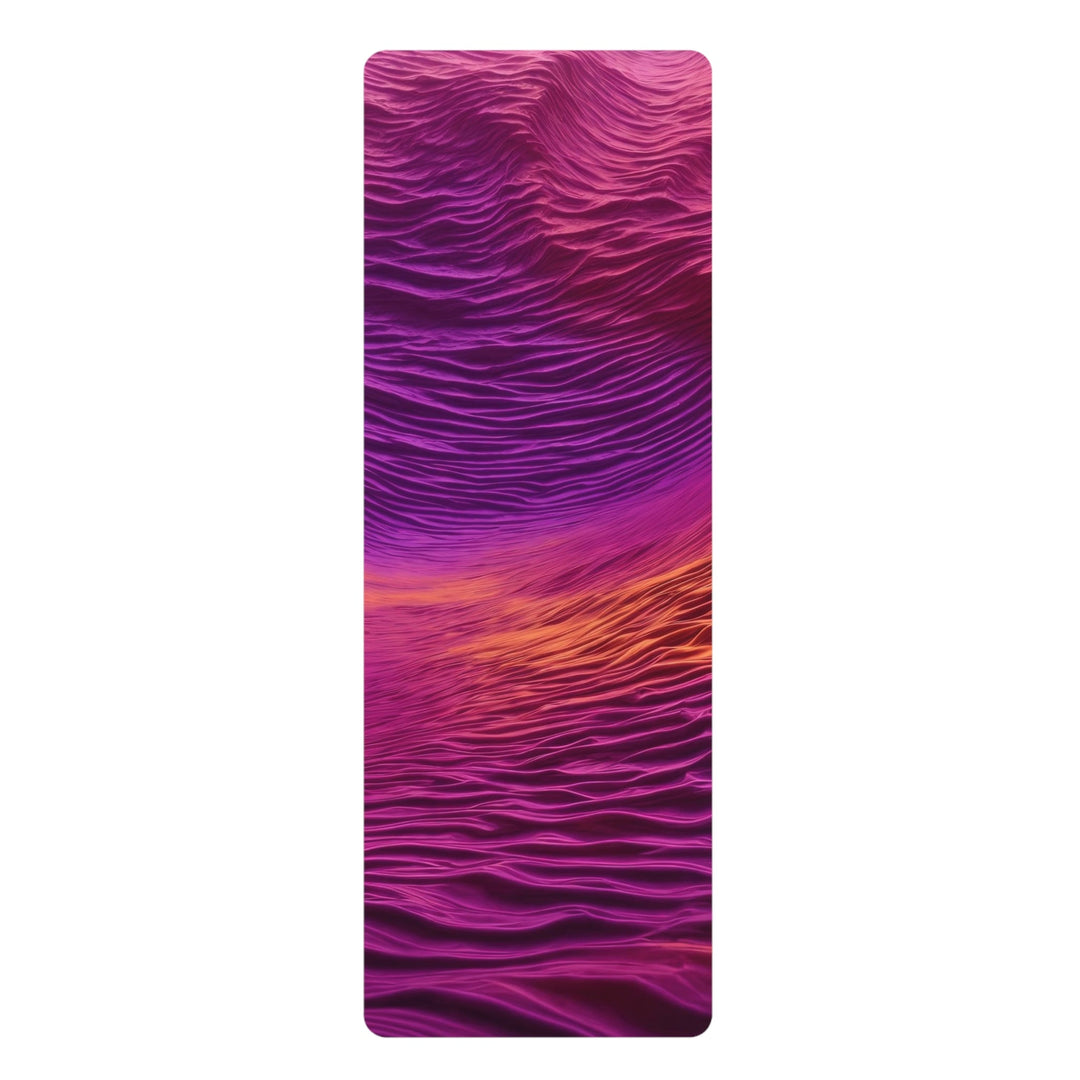 Crimson Waves Twilight - Yoga Mat - Home Decor - g(0D·IO) - 24” x 68” - -