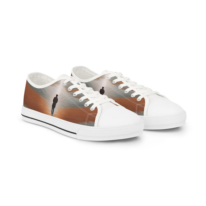 Desert Solitude Reflection - Men's Lowtop Sneakers - Shoes - g(0D·IO) - US 5 - White sole -