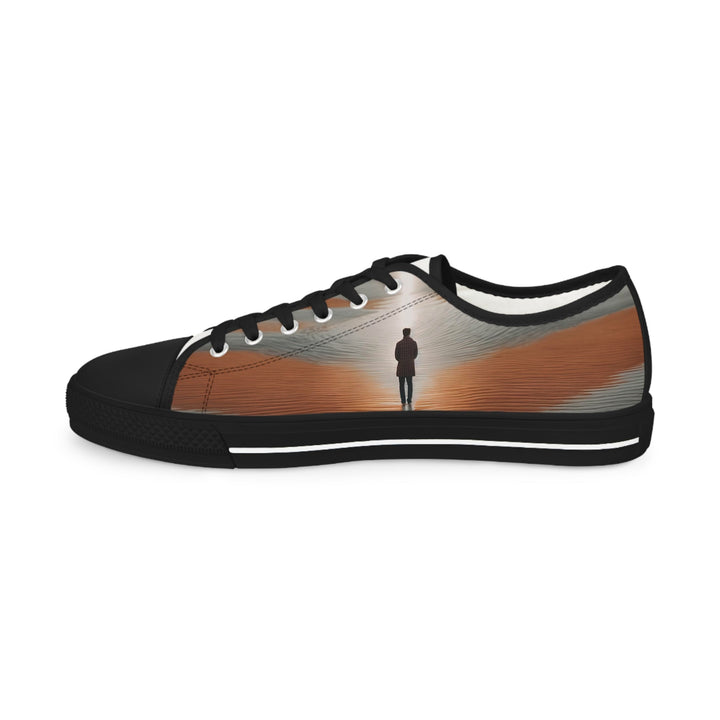Desert Solitude Reflection - Men's Lowtop Sneakers - Shoes - g(0D·IO) - US 5 - Black sole -