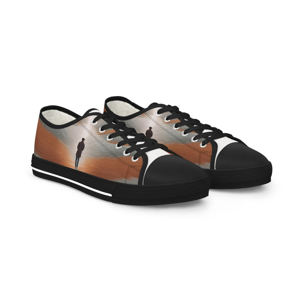 Desert Solitude Reflection - Men's Lowtop Sneakers - Shoes - g(0D·IO) - US 5 - Black sole -