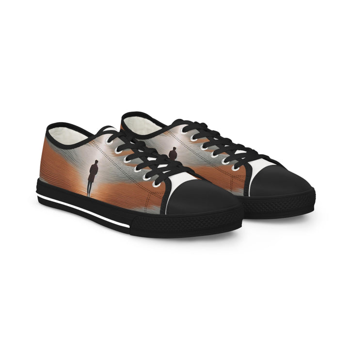 Desert Solitude Reflection - Men's Lowtop Sneakers - Shoes - g(0D·IO) - US 5 - Black sole -