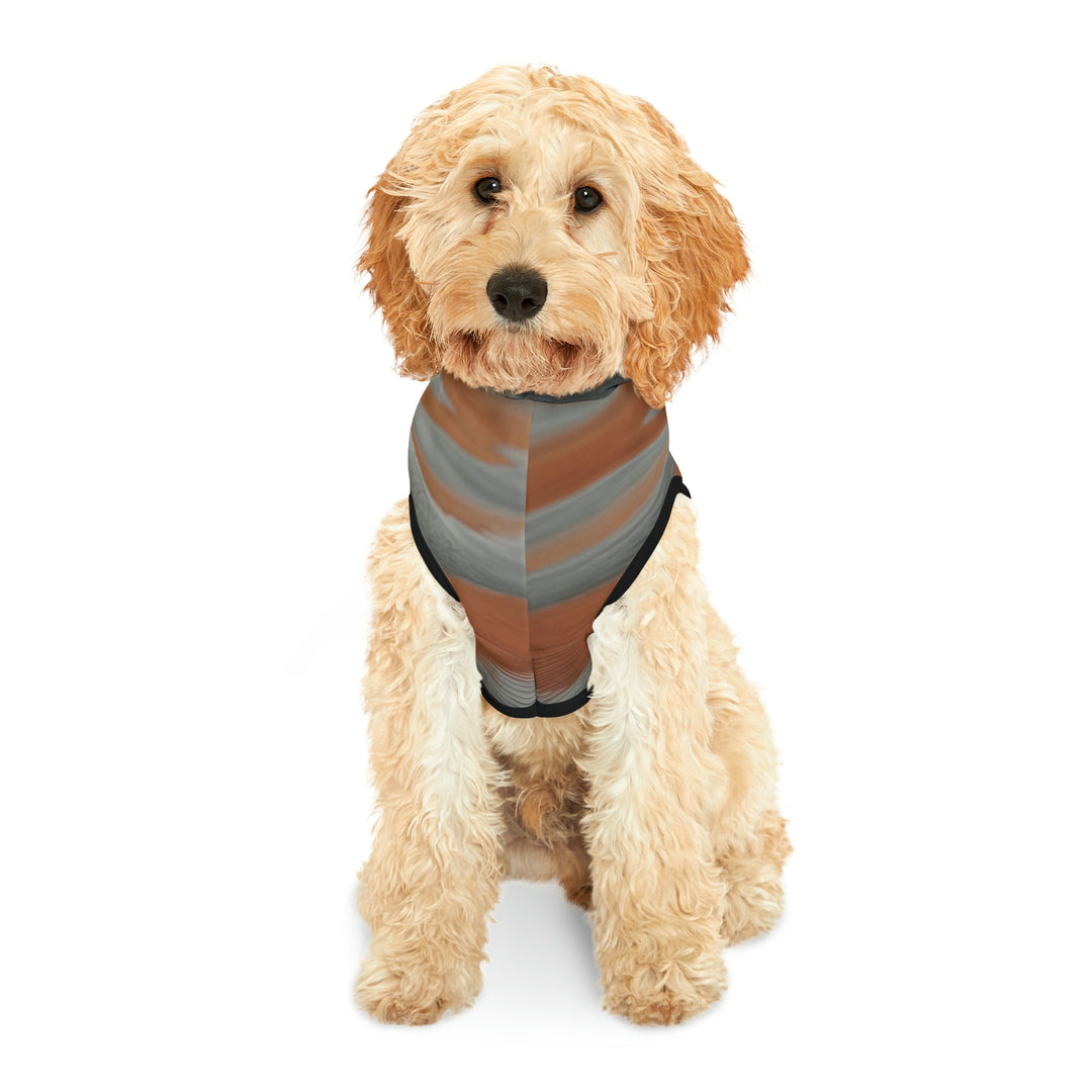 Desert Solitude Reflection - Pet Hoodie - Pets - g(0D·IO) - XXS - Black Rib -