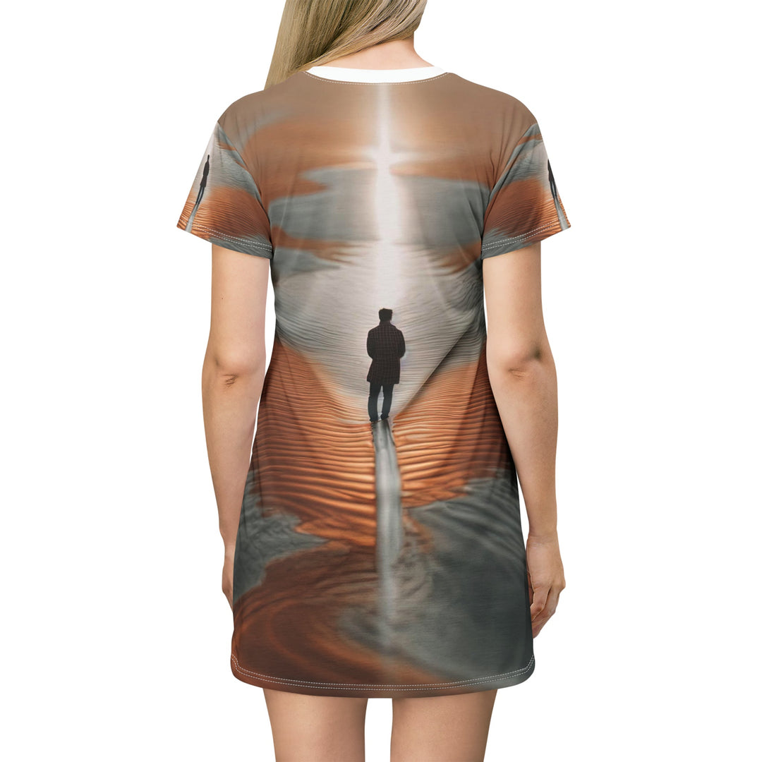 Desert Solitude Reflection - T-Shirt Dress - All Over Prints - g(0D·IO) - XS - -