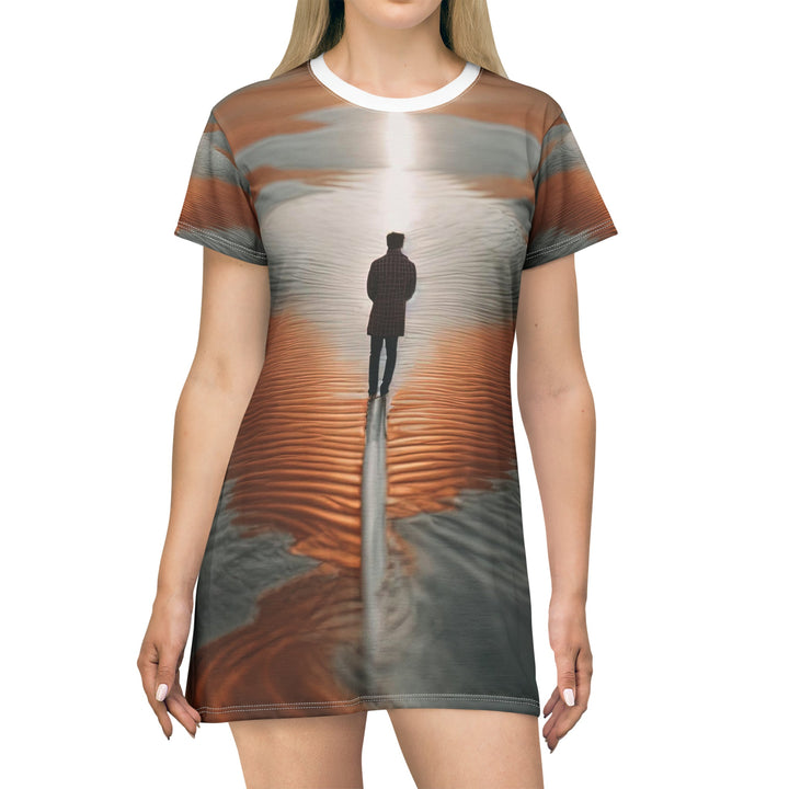 Desert Solitude Reflection - T-Shirt Dress - All Over Prints - g(0D·IO) - XS - -