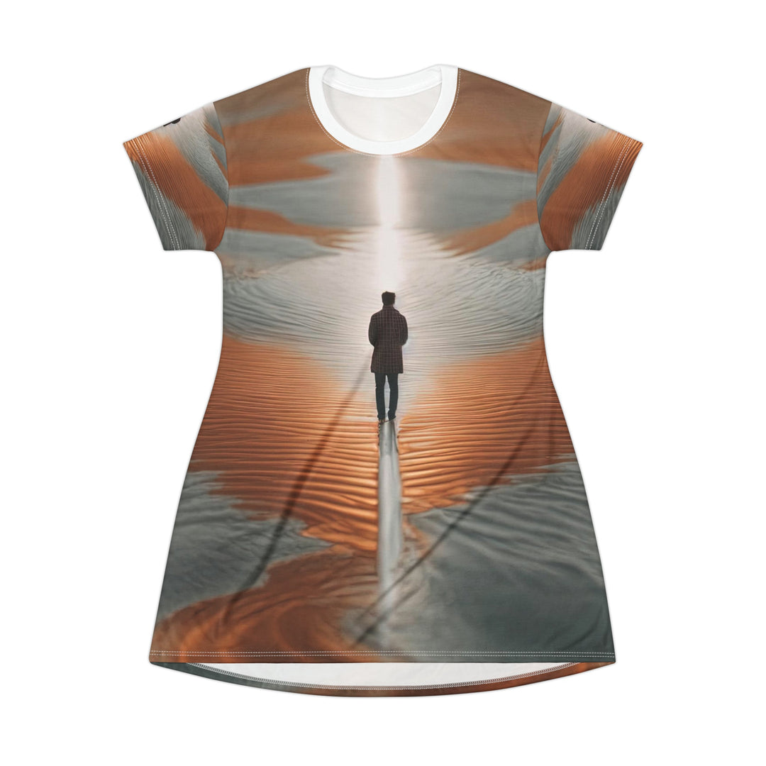 Desert Solitude Reflection - T-Shirt Dress - All Over Prints - g(0D·IO) - XS - -