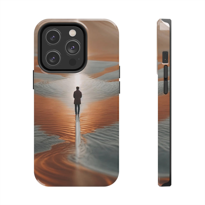 Desert Solitude Reflection - Tough Phone Case - Phone Case - g(0D·IO) - iPhone 14 Pro - -