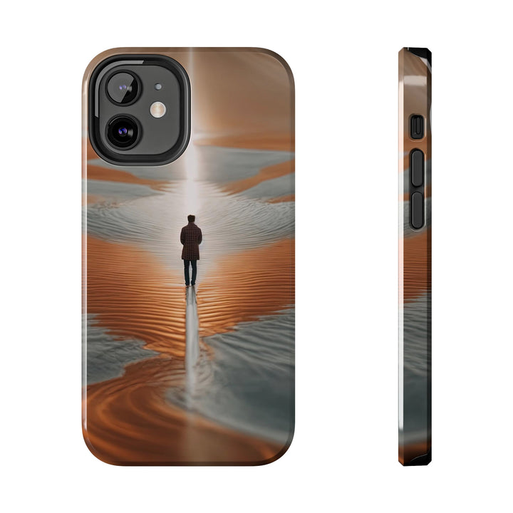 Desert Solitude Reflection - Tough Phone Case - Phone Case - g(0D·IO) - iPhone 12 Mini - -