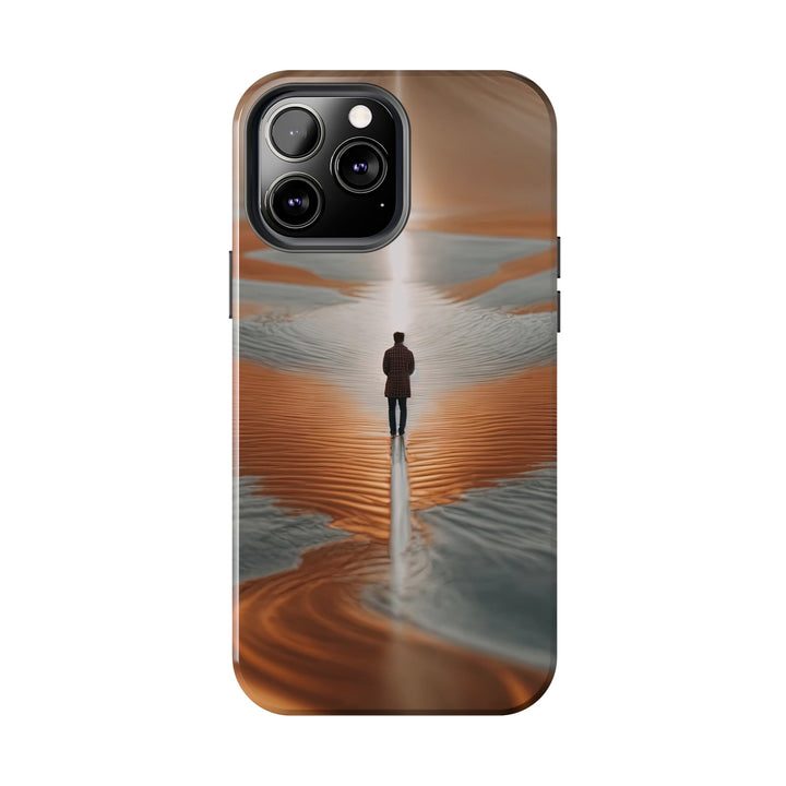 Desert Solitude Reflection - Tough Phone Case - Phone Case - g(0D·IO) - iPhone 13 Mini - -