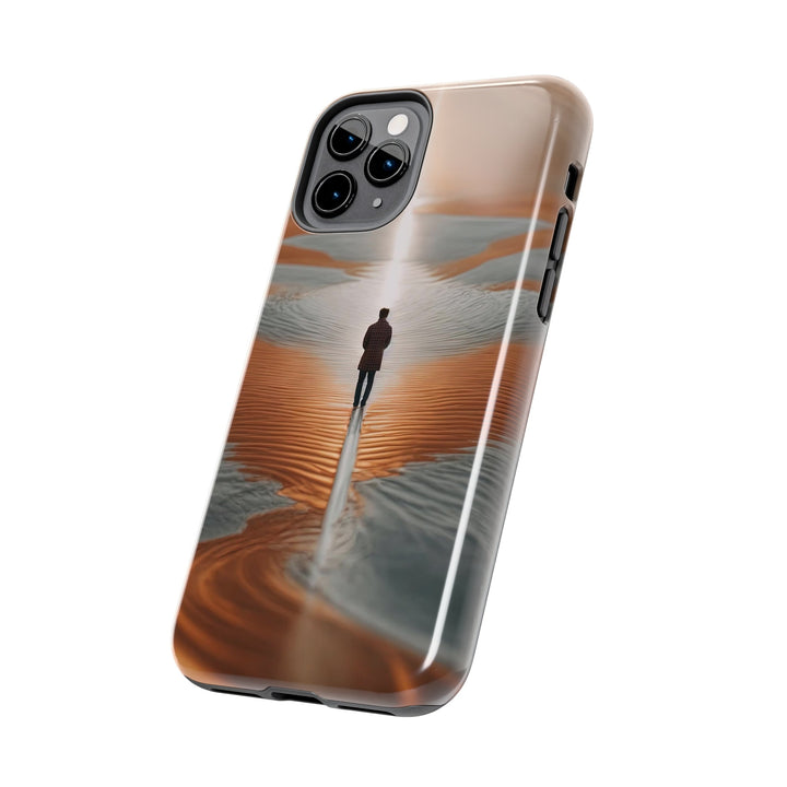 Desert Solitude Reflection - Tough Phone Case - Phone Case - g(0D·IO) - iPhone 13 Mini - -