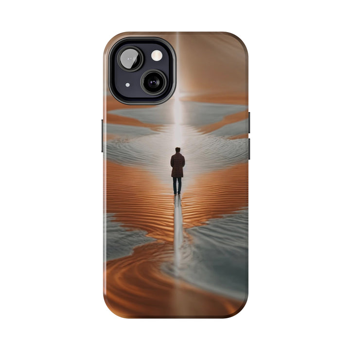 Desert Solitude Reflection - Tough Phone Case - Phone Case - g(0D·IO) - iPhone 13 Mini - -