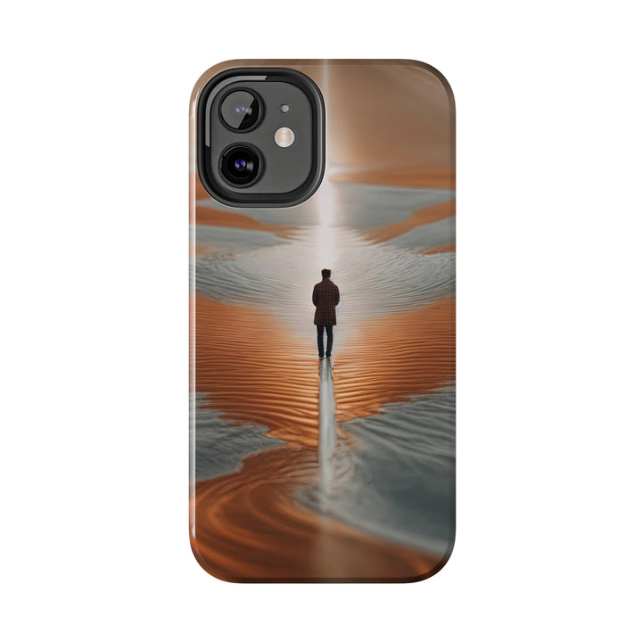 Desert Solitude Reflection - Tough Phone Case - Phone Case - g(0D·IO) - iPhone 13 Mini - -