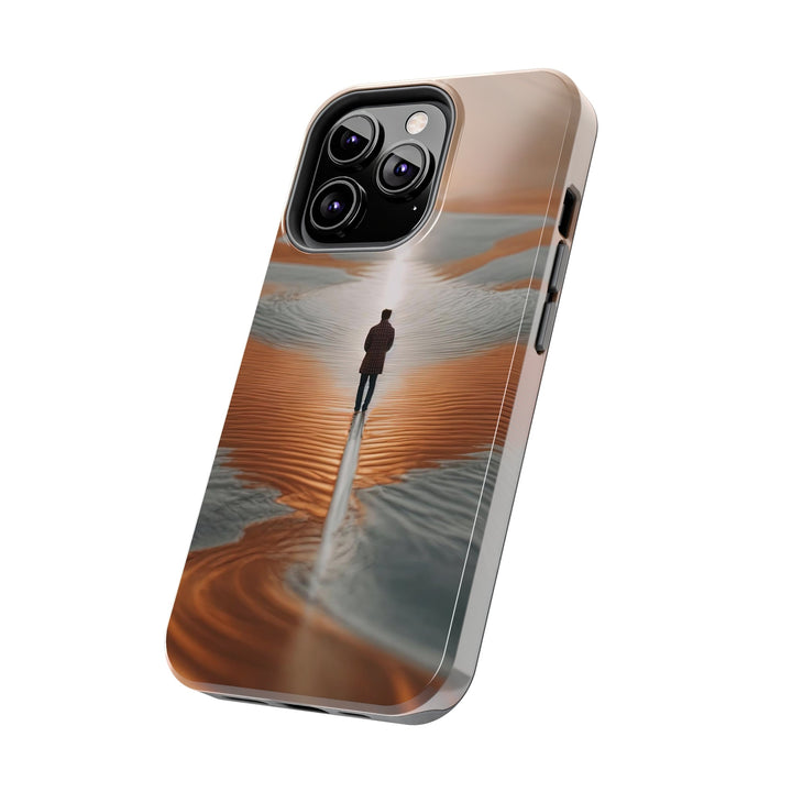 Desert Solitude Reflection - Tough Phone Case - Phone Case - g(0D·IO) - iPhone 13 Mini - -