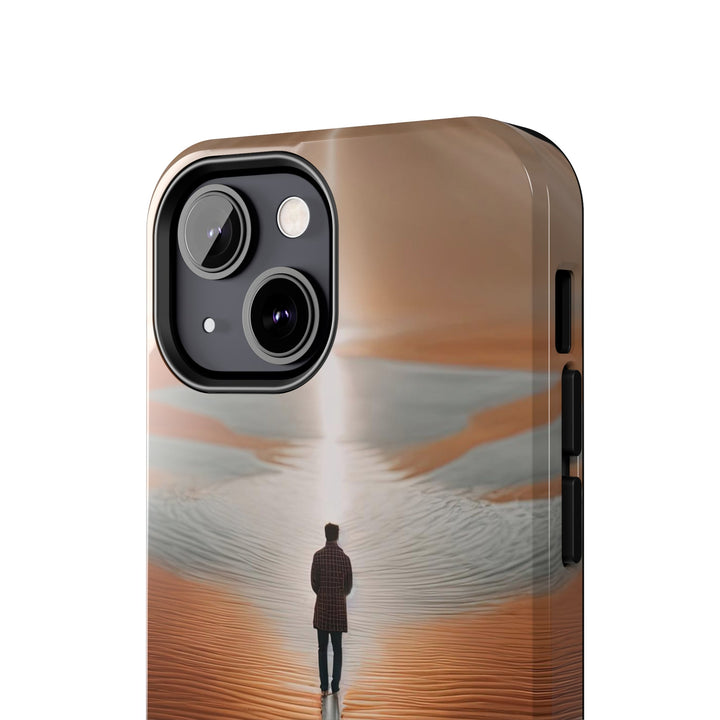 Desert Solitude Reflection - Tough Phone Case - Phone Case - g(0D·IO) - iPhone 13 Mini - -