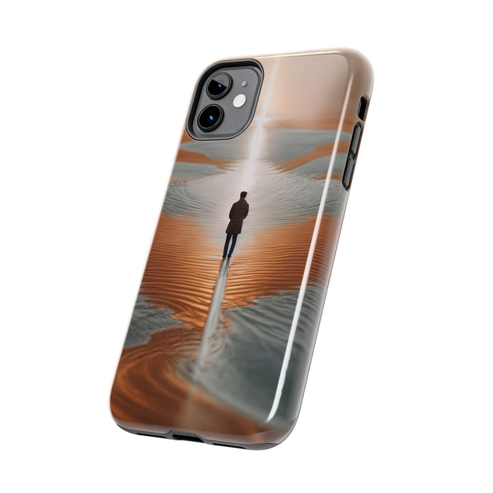 Desert Solitude Reflection - Tough Phone Case - Phone Case - g(0D·IO) - iPhone 13 Mini - -