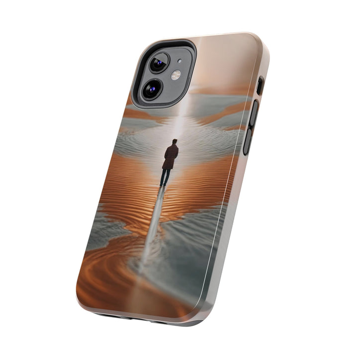 Desert Solitude Reflection - Tough Phone Case - Phone Case - g(0D·IO) - iPhone 13 Mini - -