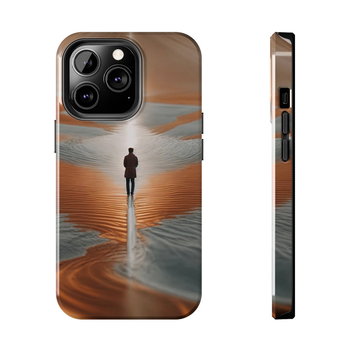 Desert Solitude Reflection - Tough Phone Case - Phone Case - g(0D·IO) - iPhone 13 Pro - -